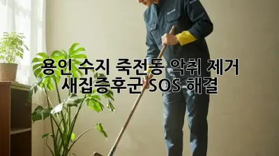 용인 수지 죽전동 악취 제거 🚨 새집증후군 SOS 해결!